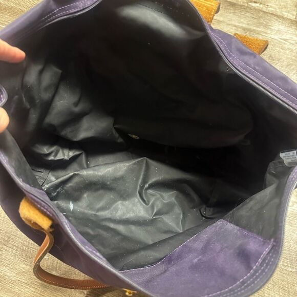 Longchamp Le Pliage Nylon Medium Shoulder Tote in Purple - Picture 7 of 10